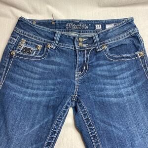 Miss Me JP4221RSK Skinny Blue Jeans Size 28